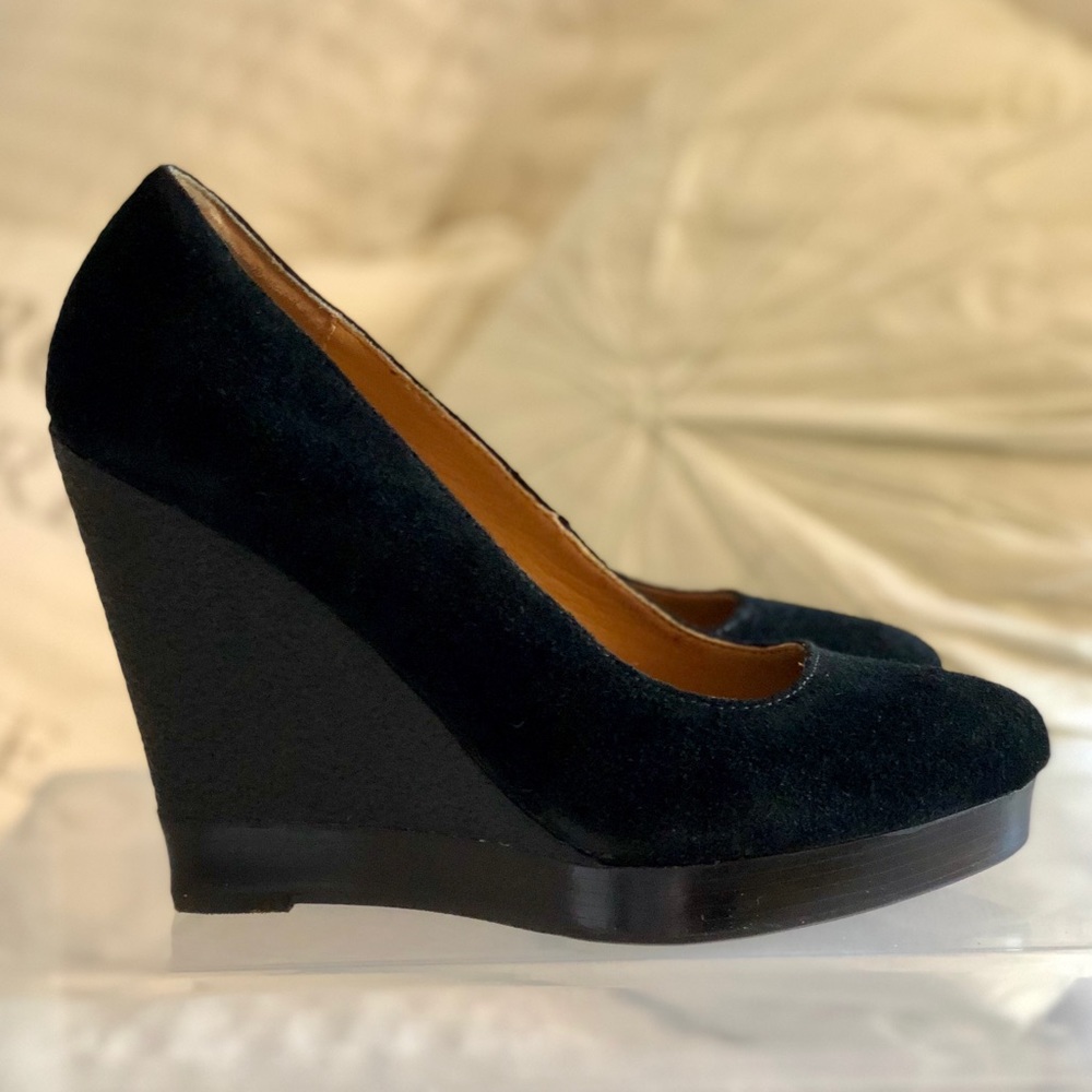 Kors suede wedges